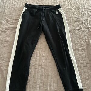 PINK Victoria's Secret Black and White Track Pants